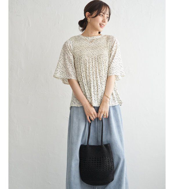 ikka「雑材ラメメッシュトートバッグ」|その他|