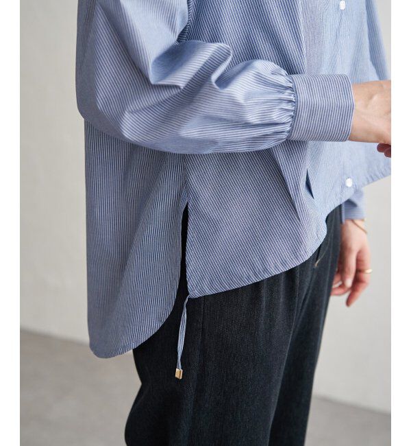 ikka「【雑誌InRed4月号掲載】ドロストロングテールシャツ【親子コーデ】」|シャツ・ブラウス|