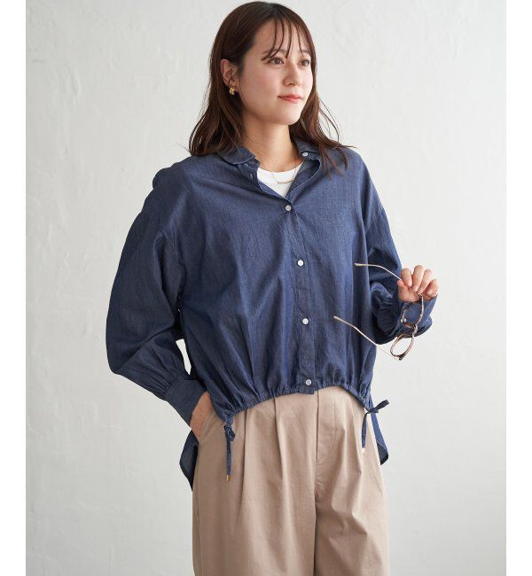 ikka「【雑誌InRed4月号掲載】ドロストロングテールシャツ【親子コーデ】」|シャツ・ブラウス|