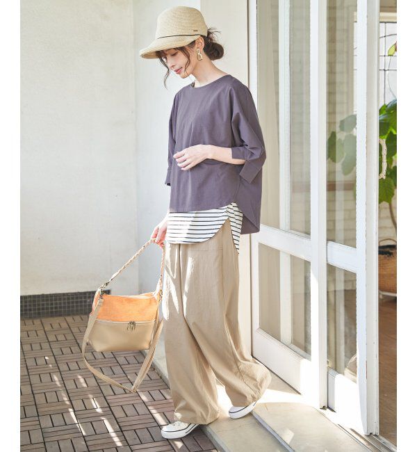 ikka「雑材シート2WAYジップショルダーバッグ」|その他|