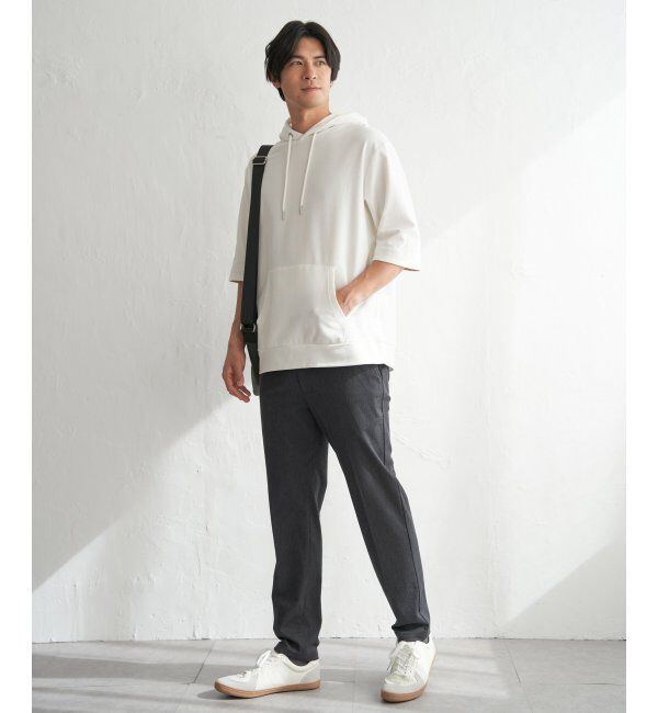 ikka「【雑誌MonoMax4月号掲載】GOKU楽冷感2WAYパーカ「小泉孝太郎さん着用モデル」」|Tシャツ・カットソー|