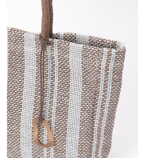 ikka「雑材ストライプトートバッグ」|その他|