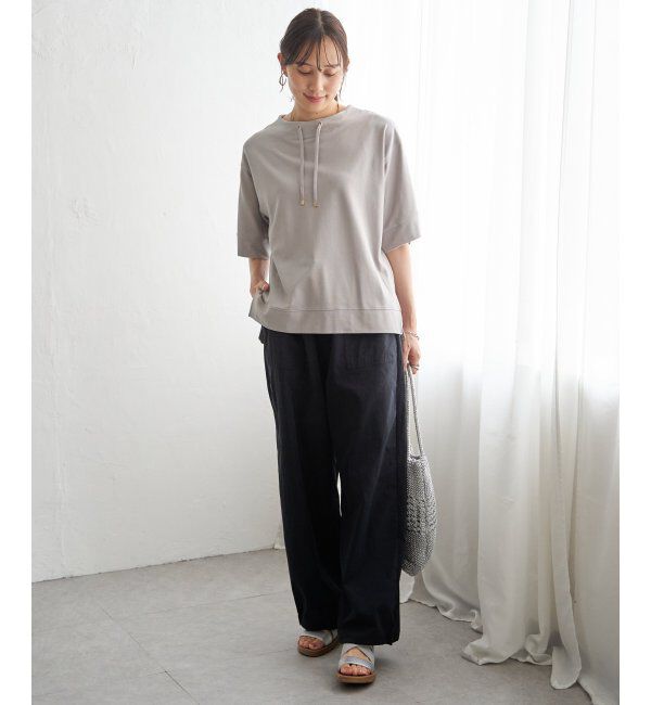 ikka「【接触冷感】鹿の子スピンドルプルオーバー」|その他|