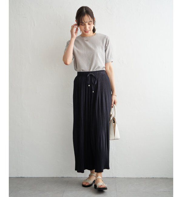 ikka「幾何学ジャカード半袖プルオーバー」|その他|