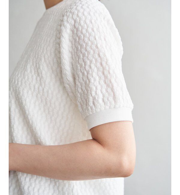 ikka「幾何学ジャカード半袖プルオーバー」|その他|