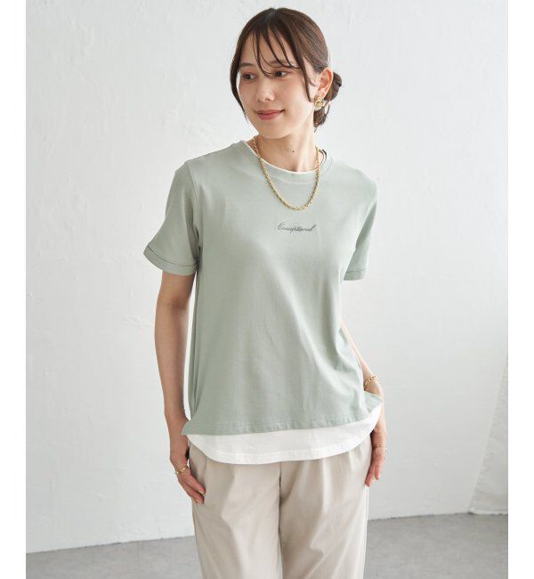 ikka「【接触冷感】鹿の子裾レイヤードプルオーバー」|その他|