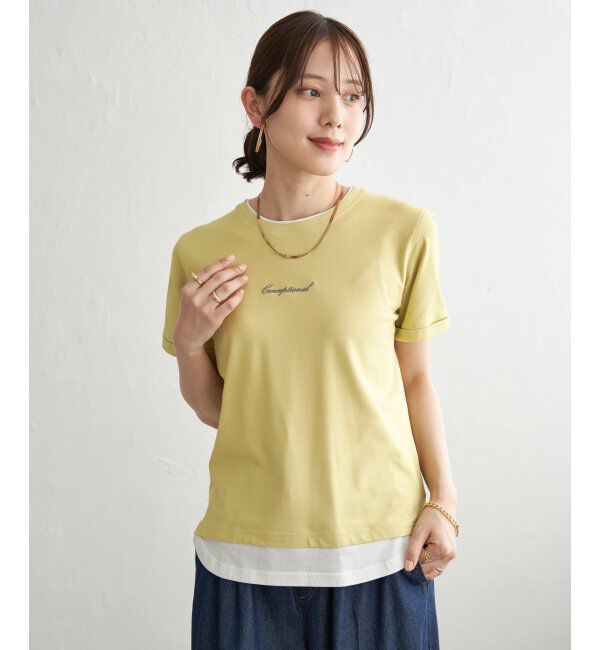 ikka「【接触冷感】鹿の子裾レイヤードプルオーバー」|その他|