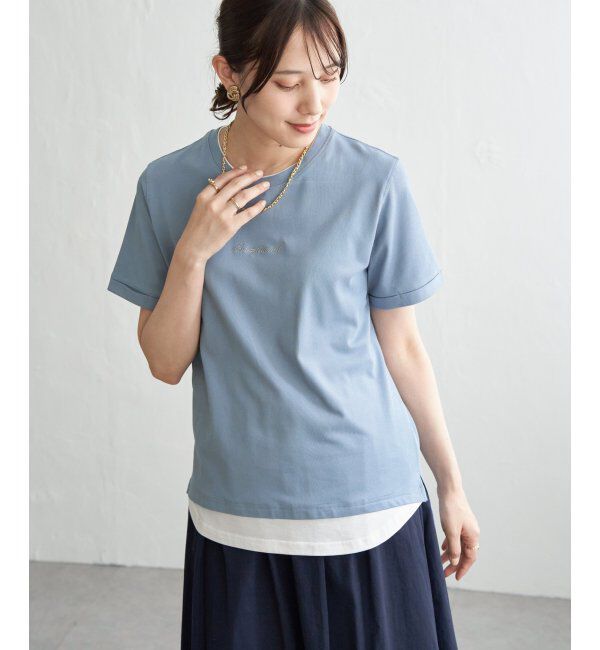 ikka「【接触冷感】鹿の子裾レイヤードプルオーバー」|その他|