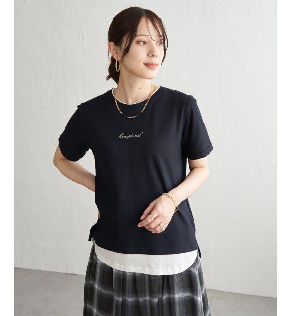 ikka「【接触冷感】鹿の子裾レイヤードプルオーバー」|その他|