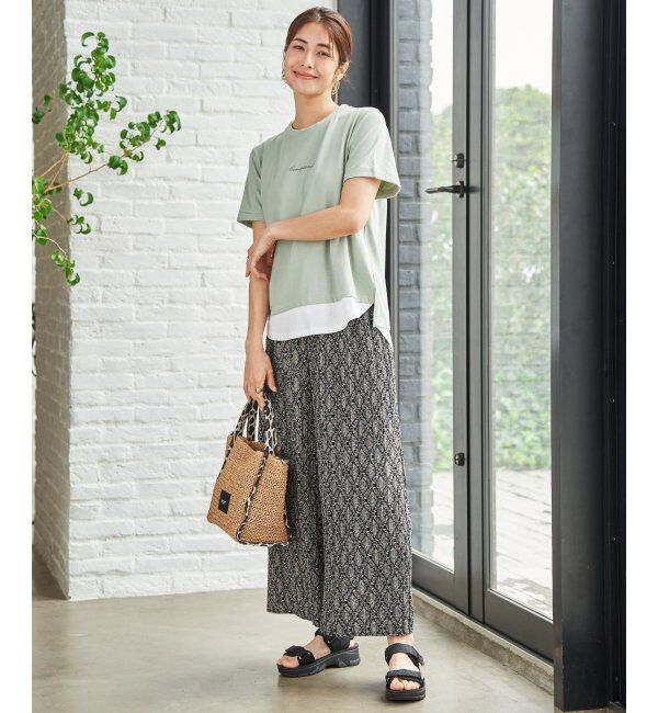 ikka「【接触冷感】鹿の子裾レイヤードプルオーバー」|その他|