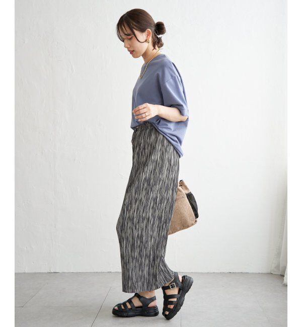 ikka「冷感スウェットライク半袖プルオーバー」|Tシャツ・カットソー|