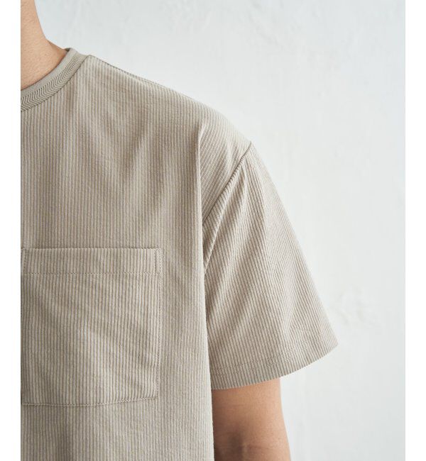 ikka「冷感DRYサッカーポケットTシャツ」|Tシャツ・カットソー|