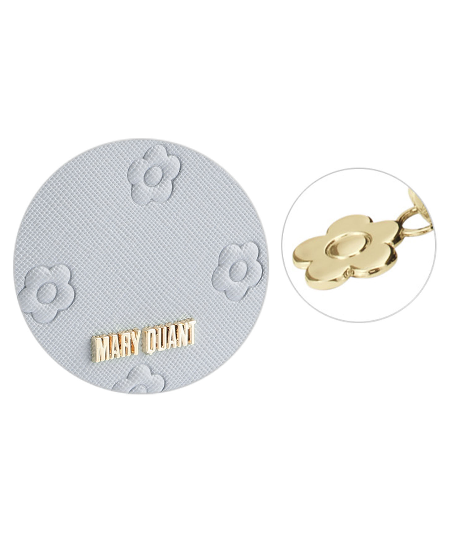 MARY QUANT「シンプルエンボスデイジーミニポーチ」|ポーチ|