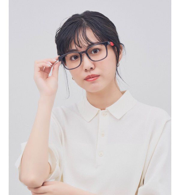  「ウェリントン型 メガネ【SNAP GRIP搭載】 スポーツ 運動用｜ズレ落ち防止｜伊達メガネ  レンズ交換券付」|メガネ|