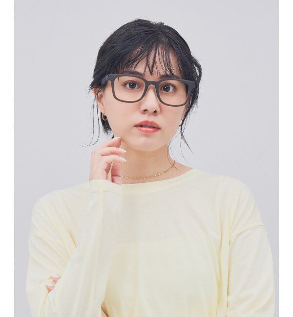  「ウェリントン型 メガネ【SNAP GRIP搭載】 スポーツ 運動用｜ズレ落ち防止｜伊達メガネ  レンズ交換券付」|メガネ|