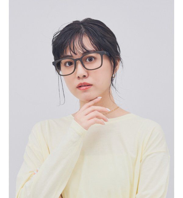  「ウェリントン型 メガネ【SNAP GRIP搭載】 スポーツ 運動用｜ズレ落ち防止｜伊達メガネ  レンズ交換券付」|メガネ|