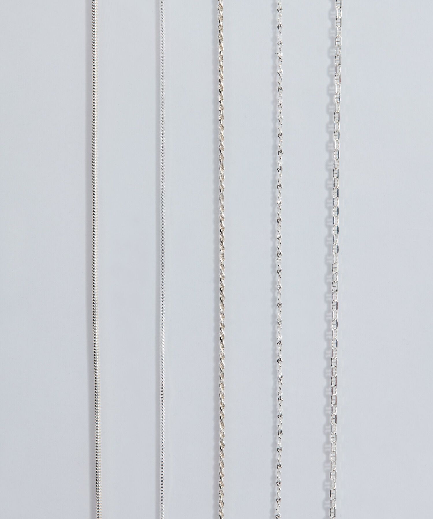 Phoebe「【SV925】シルキーシャインベネチアンチェーンネックレス/40cm」|ネックレス|