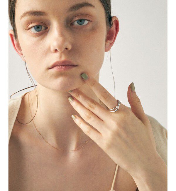 ete「[ONLINE Limited] パール バイカラー リングカフ」|リング|