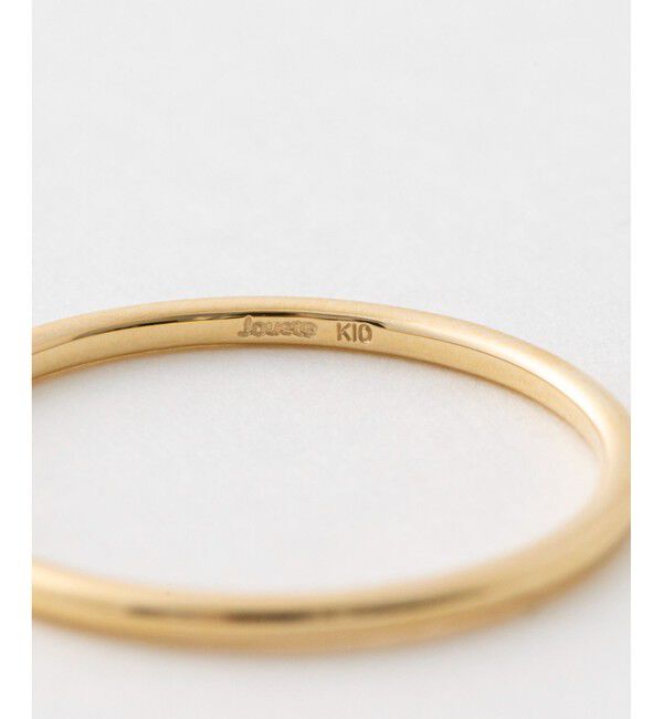 Jouete「K10YG プレーン リング」|リング|