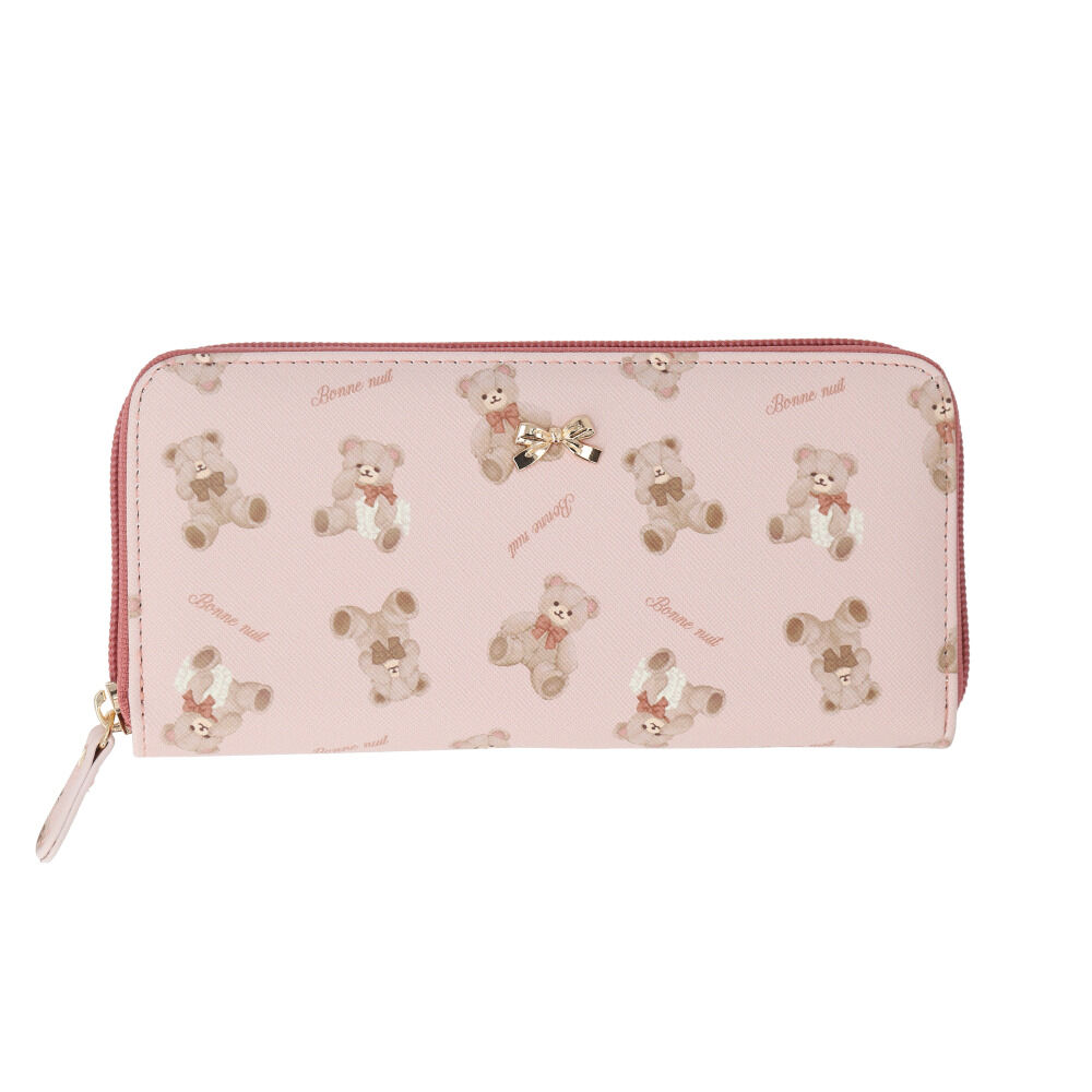 BACKYARD FAMILY「長財布 レディース ラウンドファスナー 通販 財布 長サイフ なが財布 ながさいふ」|財布|ピンク1