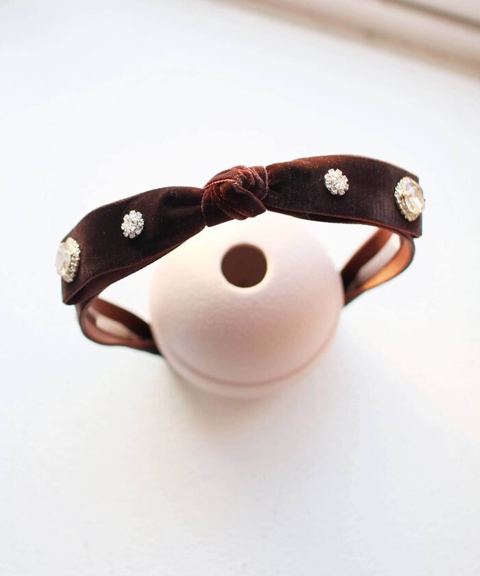 BACKYARD FAMILY「Rora カチューシャ 通販 リボン パール キラキラ 48502102 髪飾り ヘッドドレス」|その他|