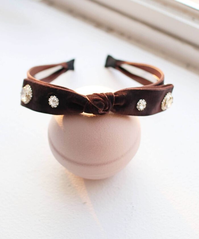 BACKYARD FAMILY「Rora カチューシャ 通販 リボン パール キラキラ 48502102 髪飾り ヘッドドレス」|その他|