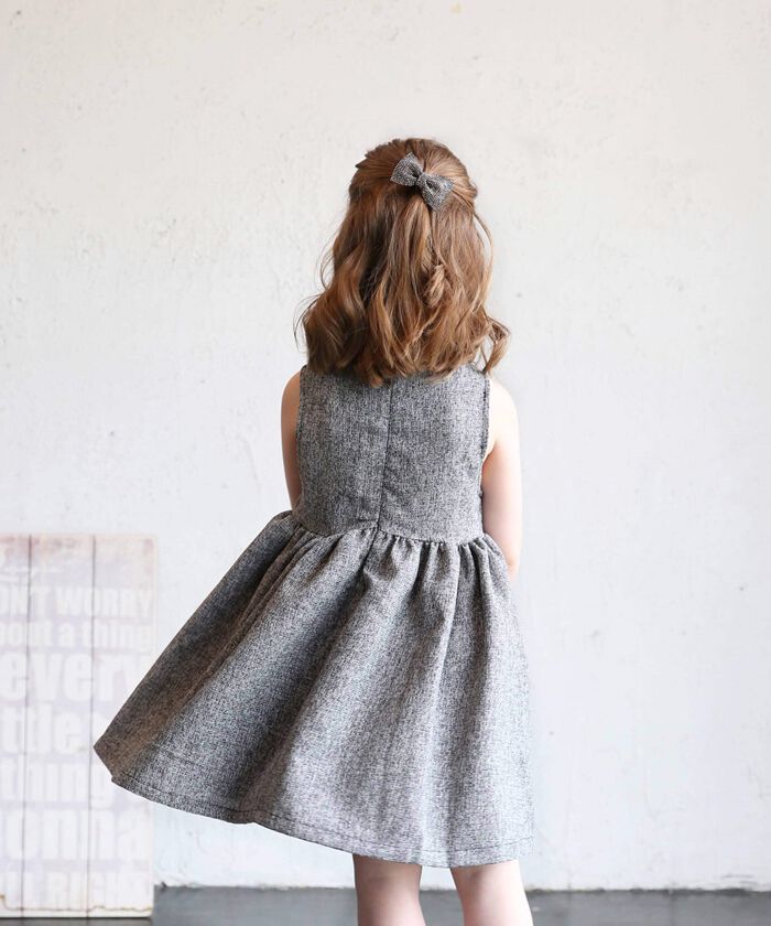 BACKYARD FAMILY「キッズ ヘアゴム リボン 通販 キラキラ ジルコニア 68222302 ジルリボンヘアゴム 小さめ」|ヘアゴム・シュシュ|