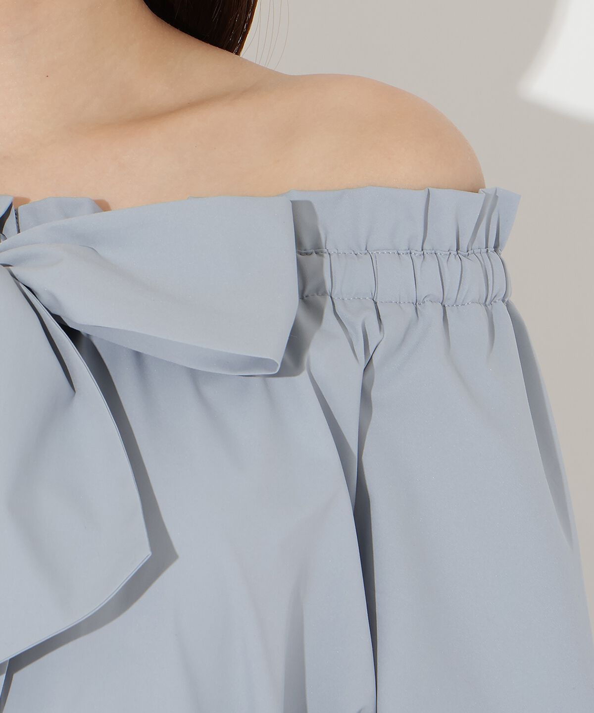 アンドクチュール「ドロストボウタイ2WAYブラウス」|シャツ・ブラウス|