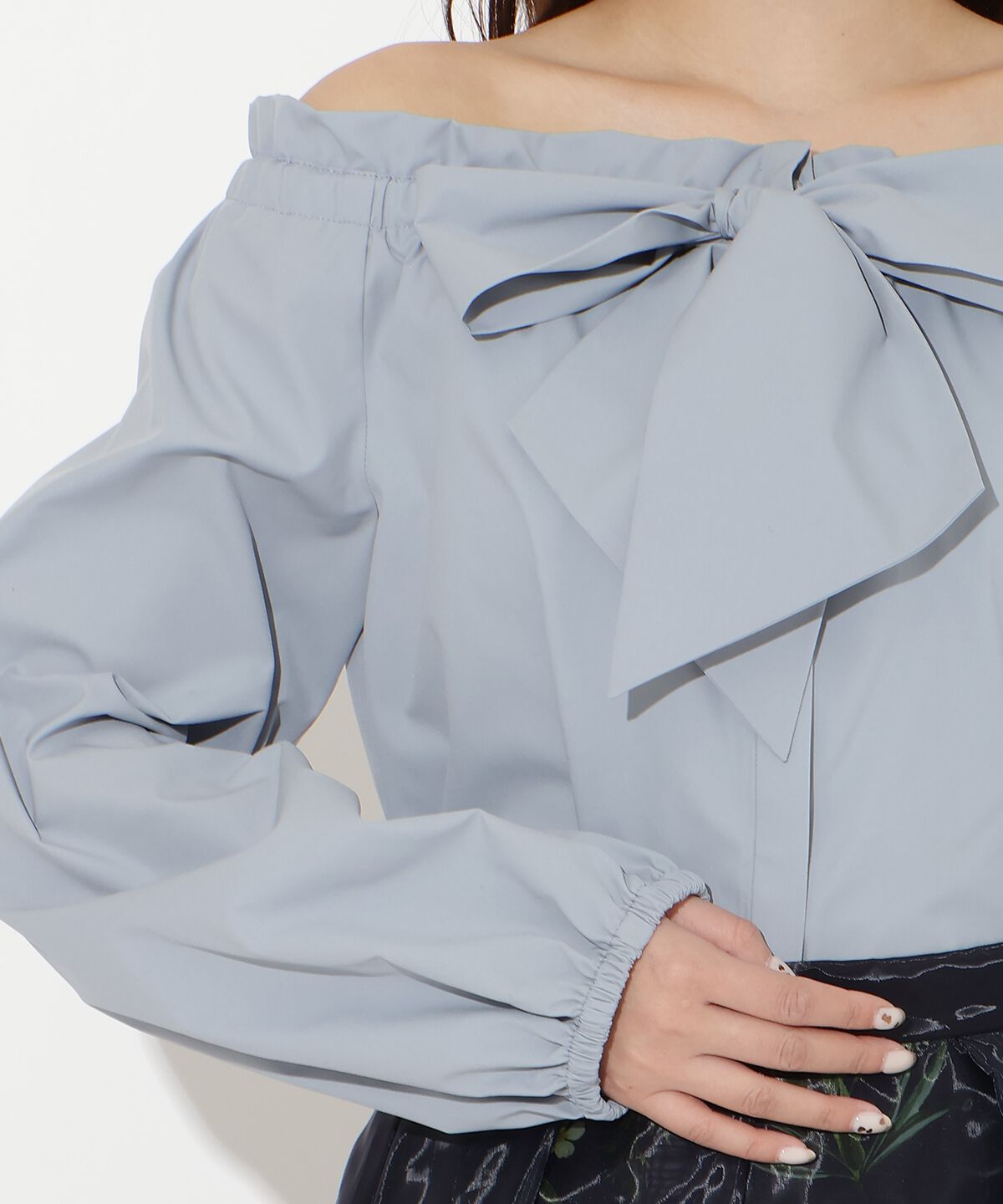 アンドクチュール「ドロストボウタイ2WAYブラウス」|シャツ・ブラウス|