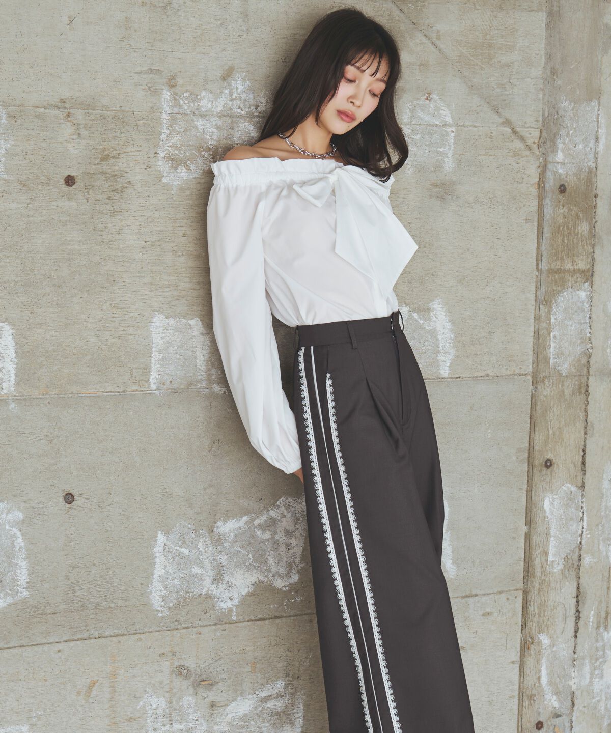 アンドクチュール「サイドレースラインパンツ」|その他|