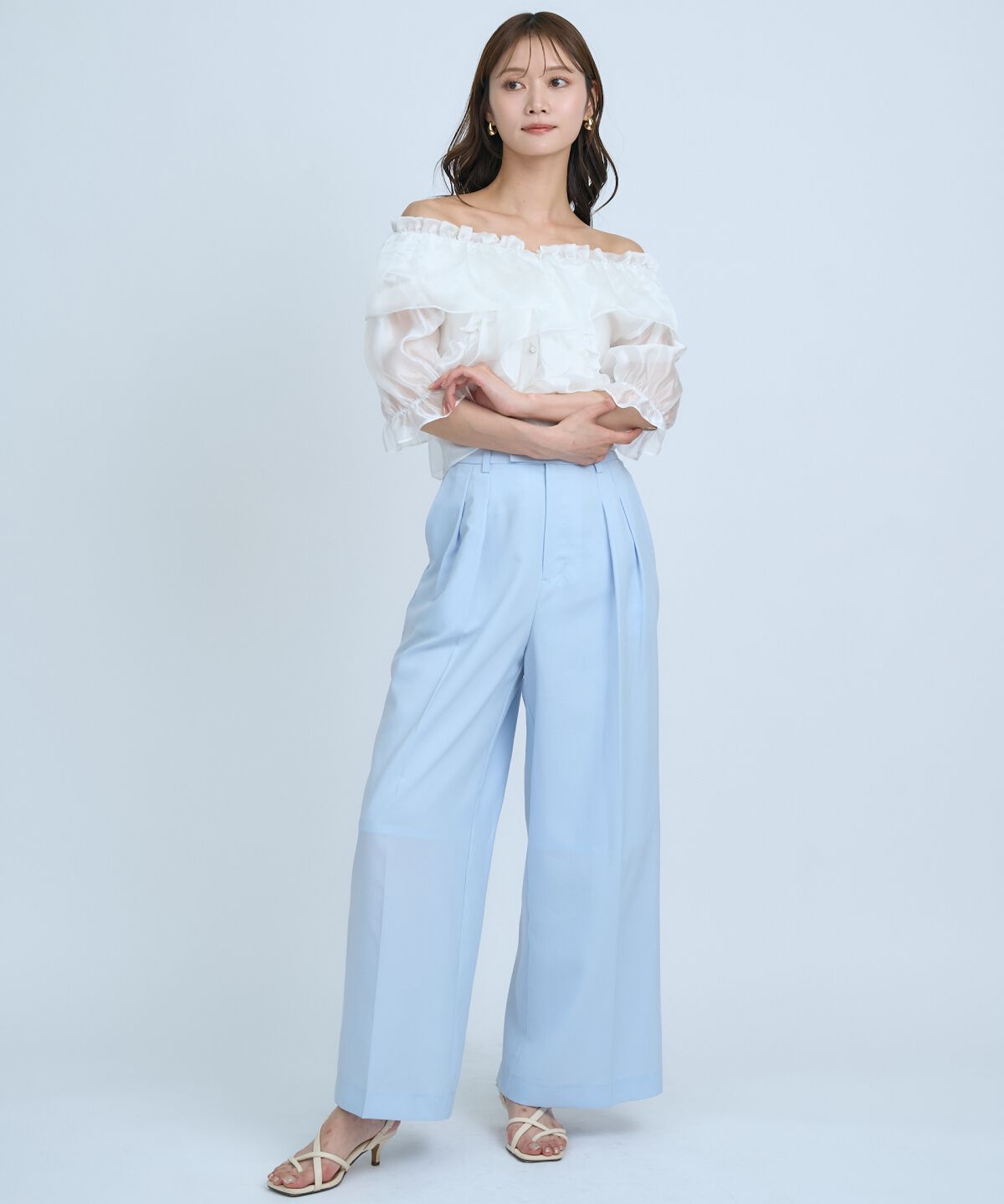 アンドクチュール「シアーワイドパンツ」|その他|