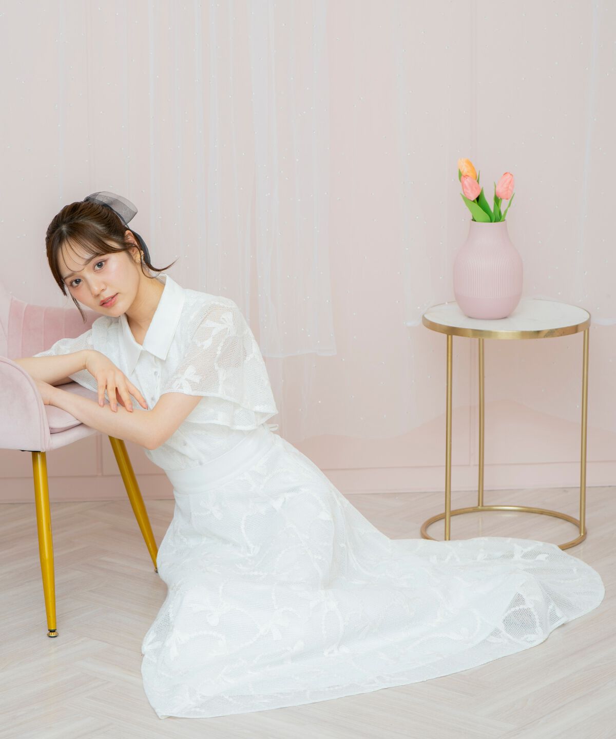 WILLSELECTION「リボンレーススカート」|フレア|