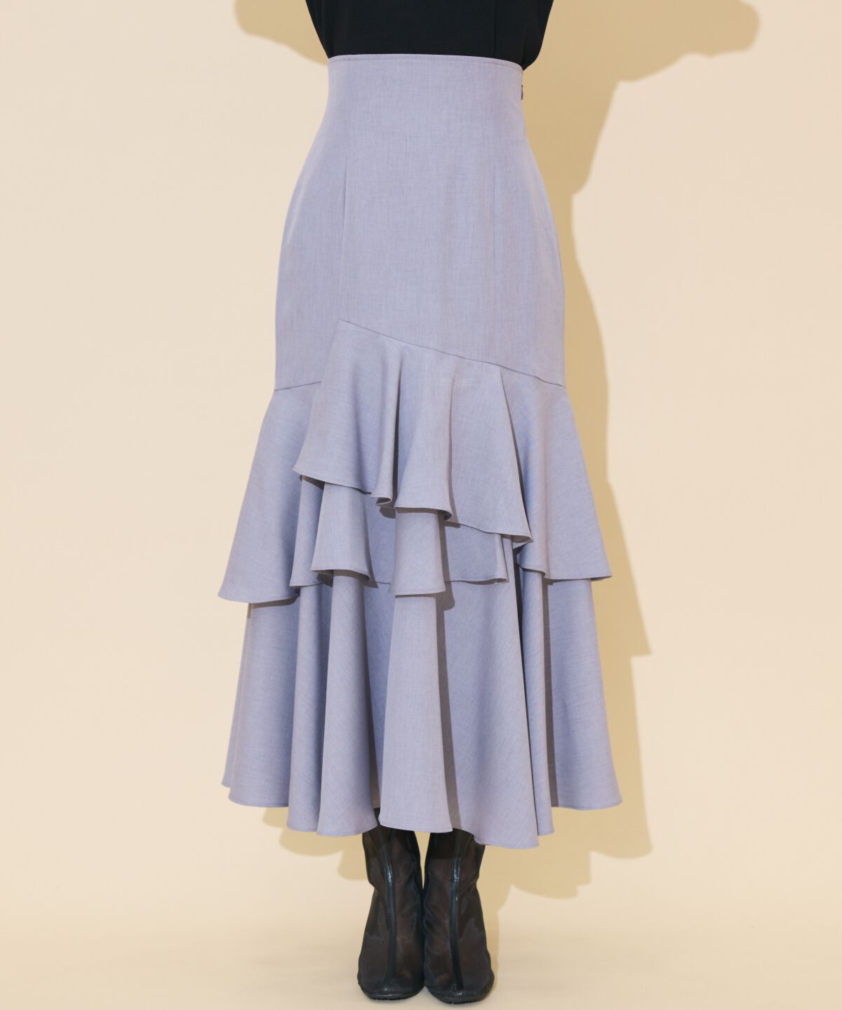 WILLSELECTION「アシメレイヤードハイウエストスカート」|フレア|