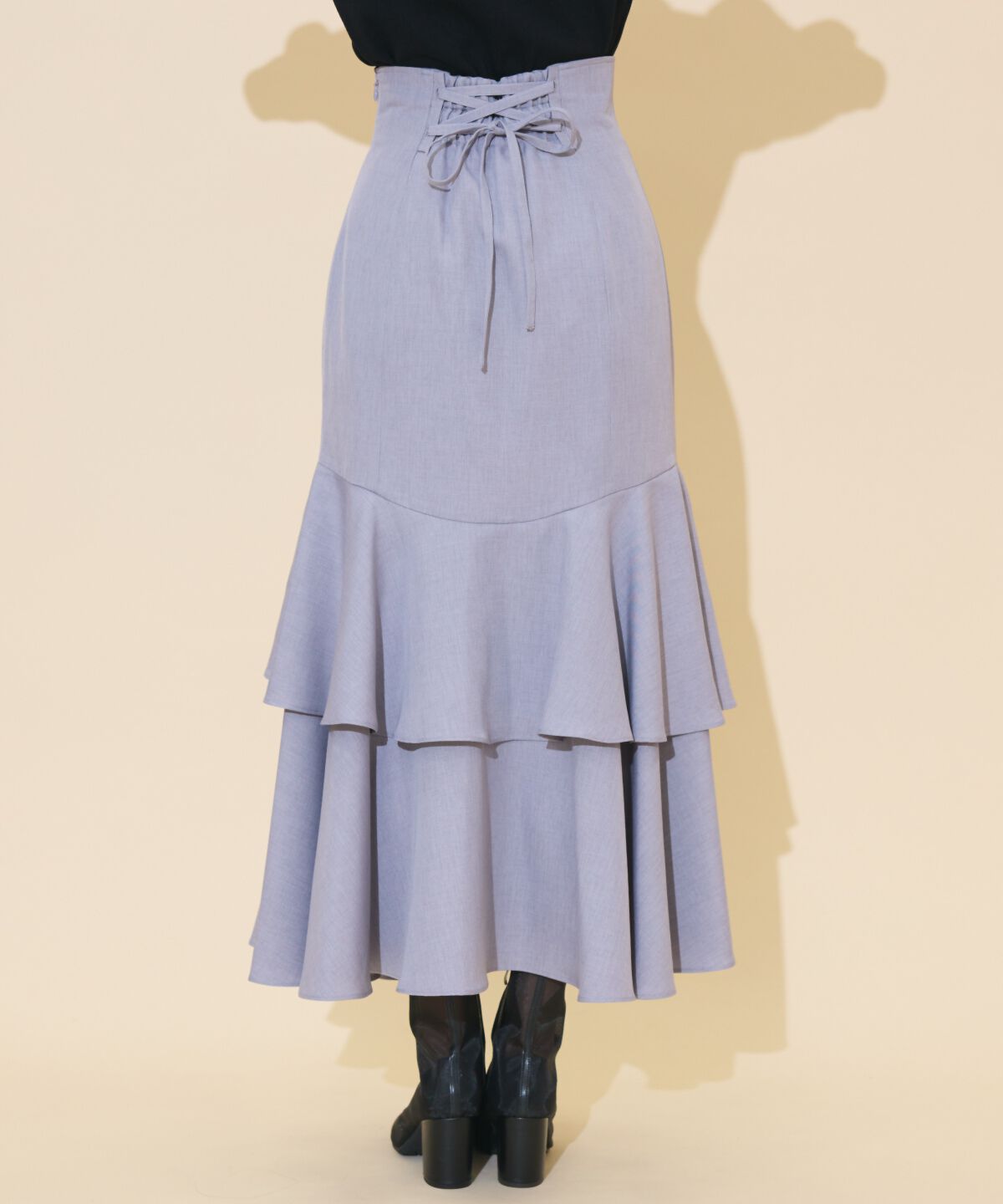 WILLSELECTION「アシメレイヤードハイウエストスカート」|フレア|