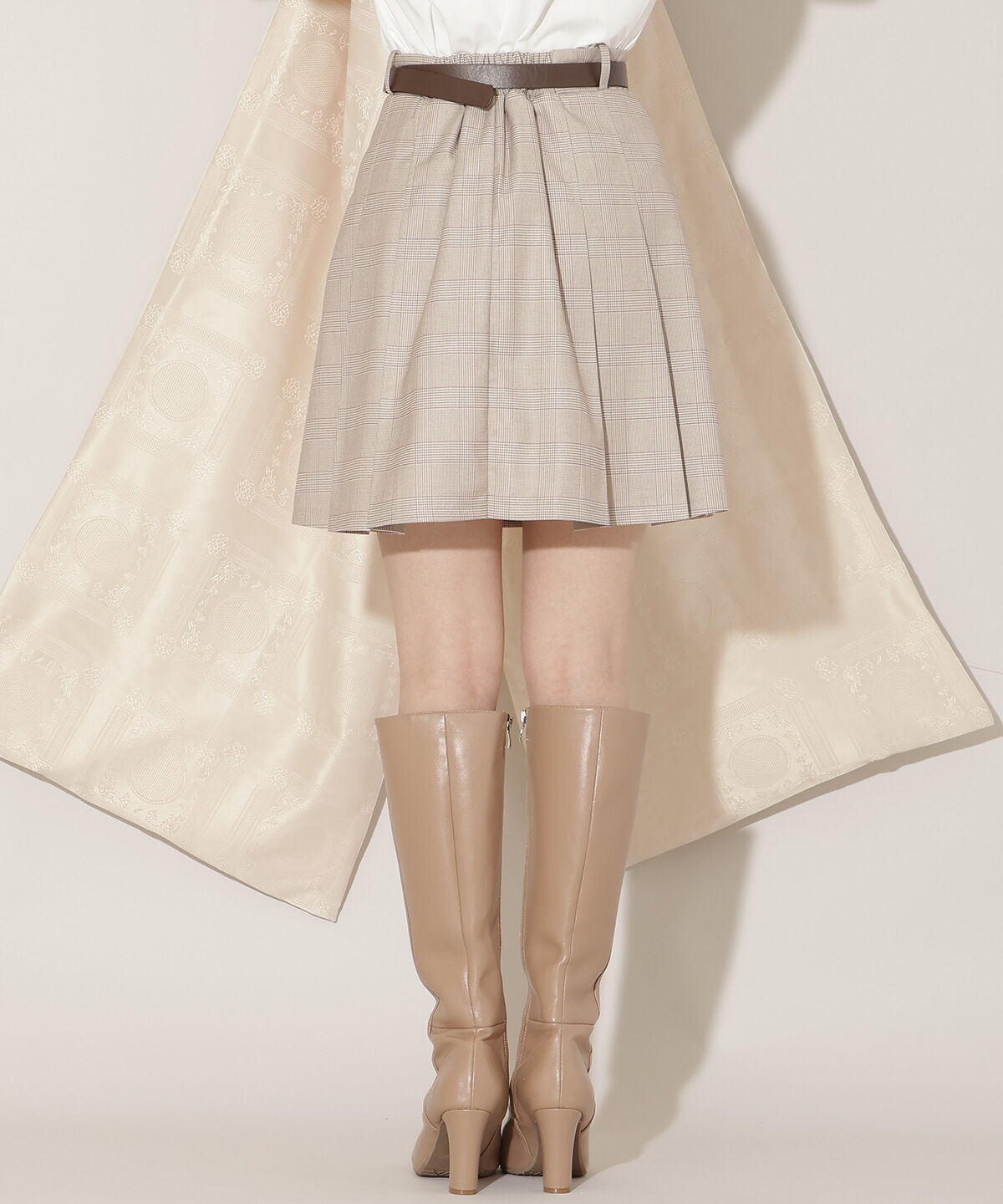 WILLSELECTION「ベルト付きプリーツミニスカート」|スカート|