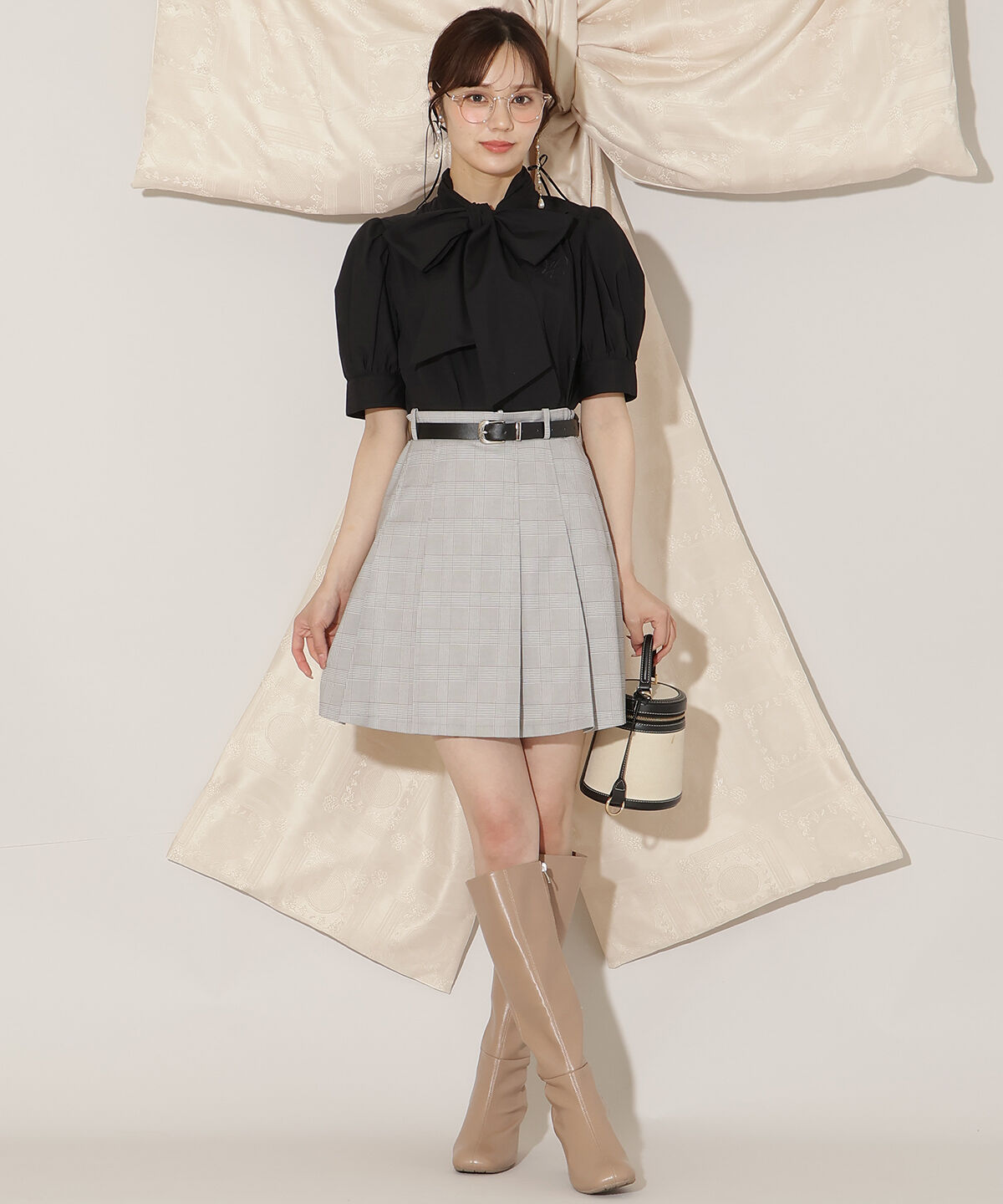 WILLSELECTION「ベルト付きプリーツミニスカート」|スカート|