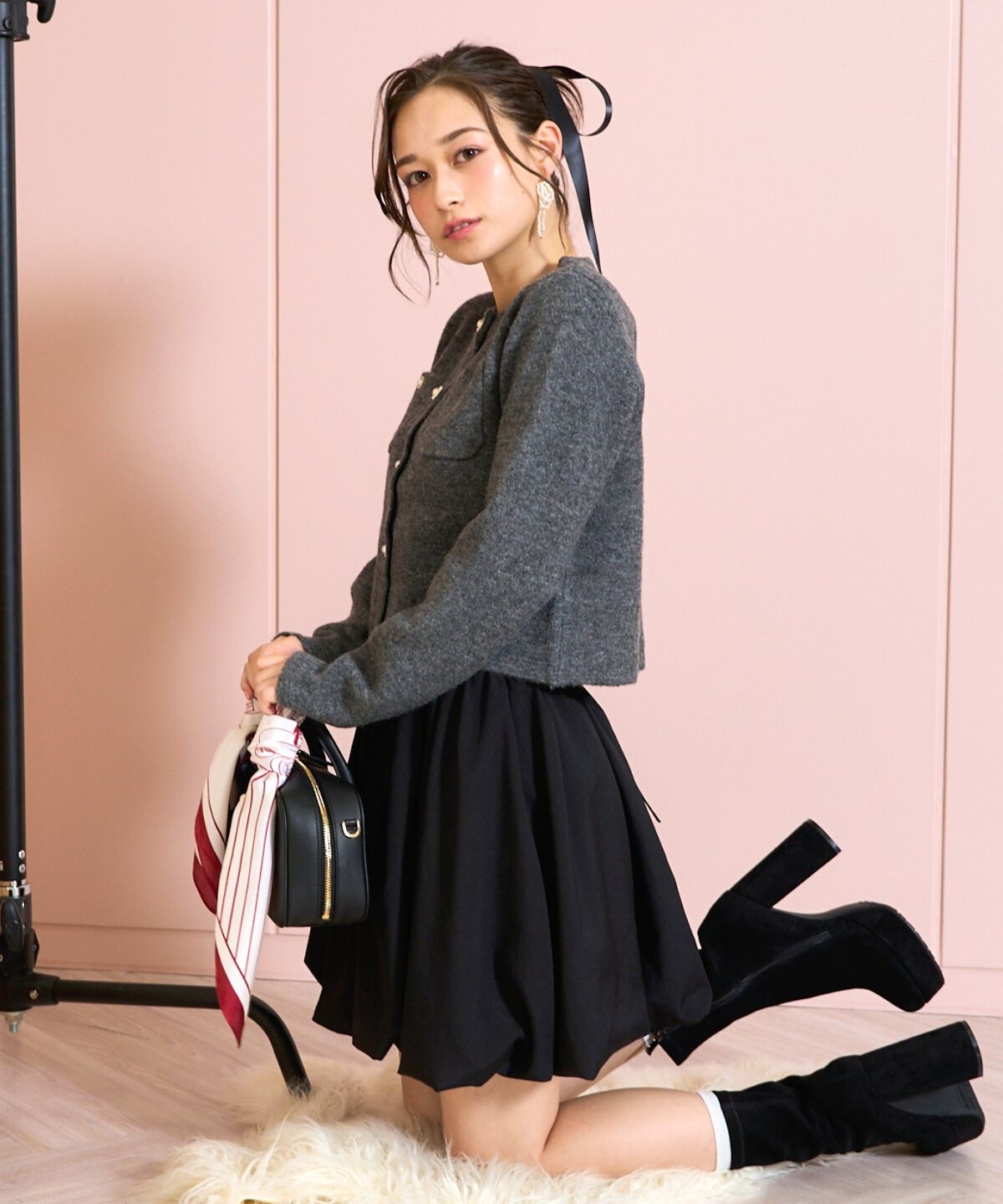 WILLSELECTION「バルーンミニスカート」|フレア|