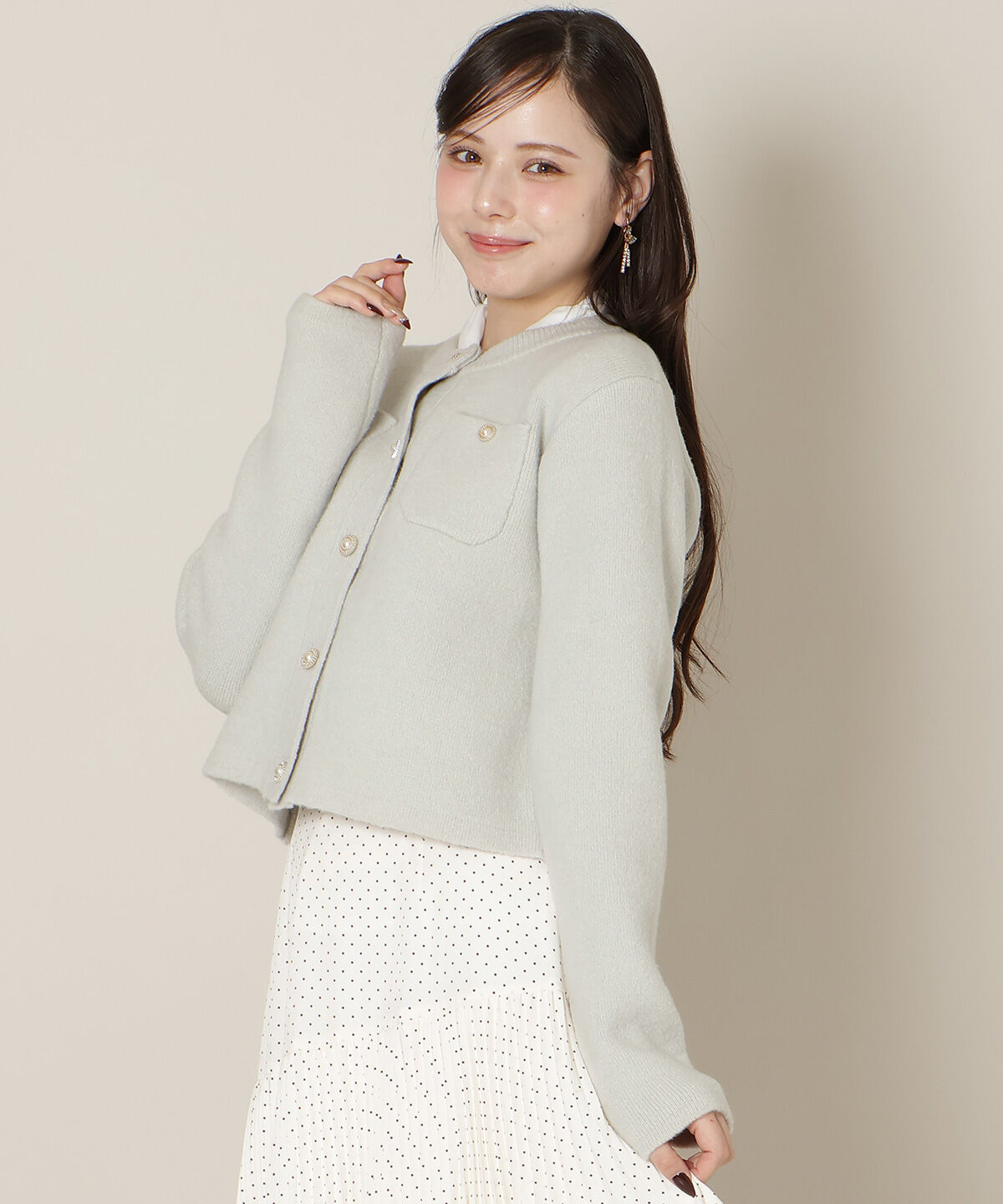 WILLSELECTION「モヘアライクニットジャケット」|カーディガン|