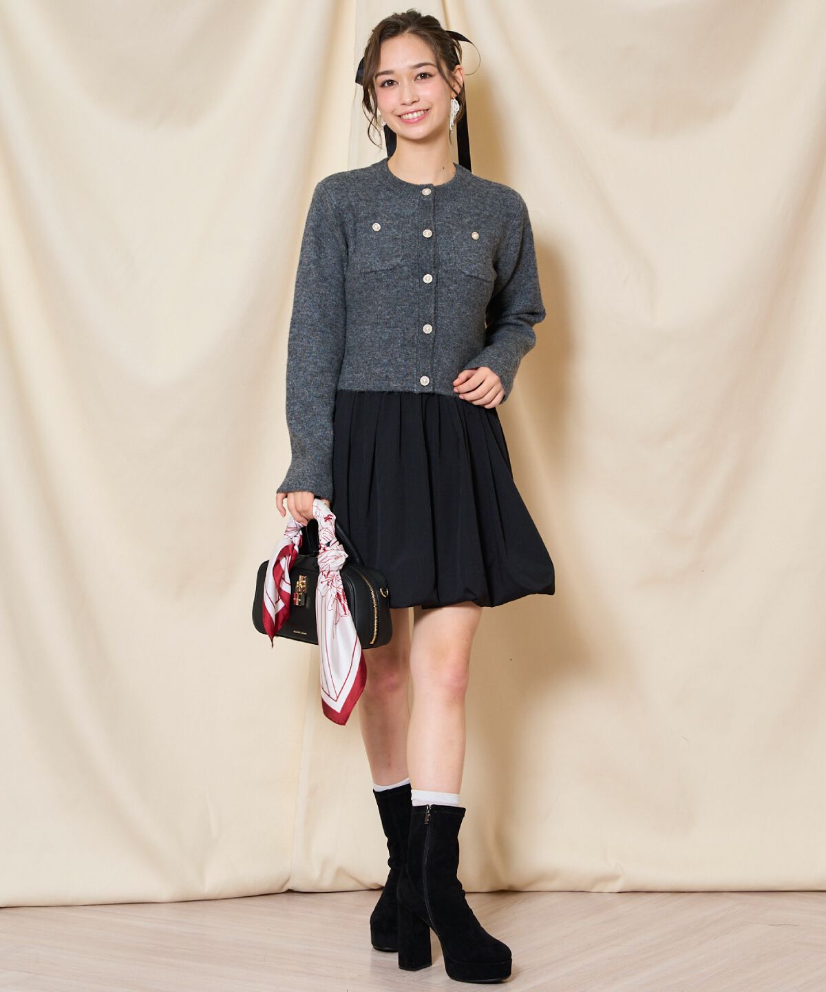 WILLSELECTION「モヘアライクニットジャケット」|カーディガン|