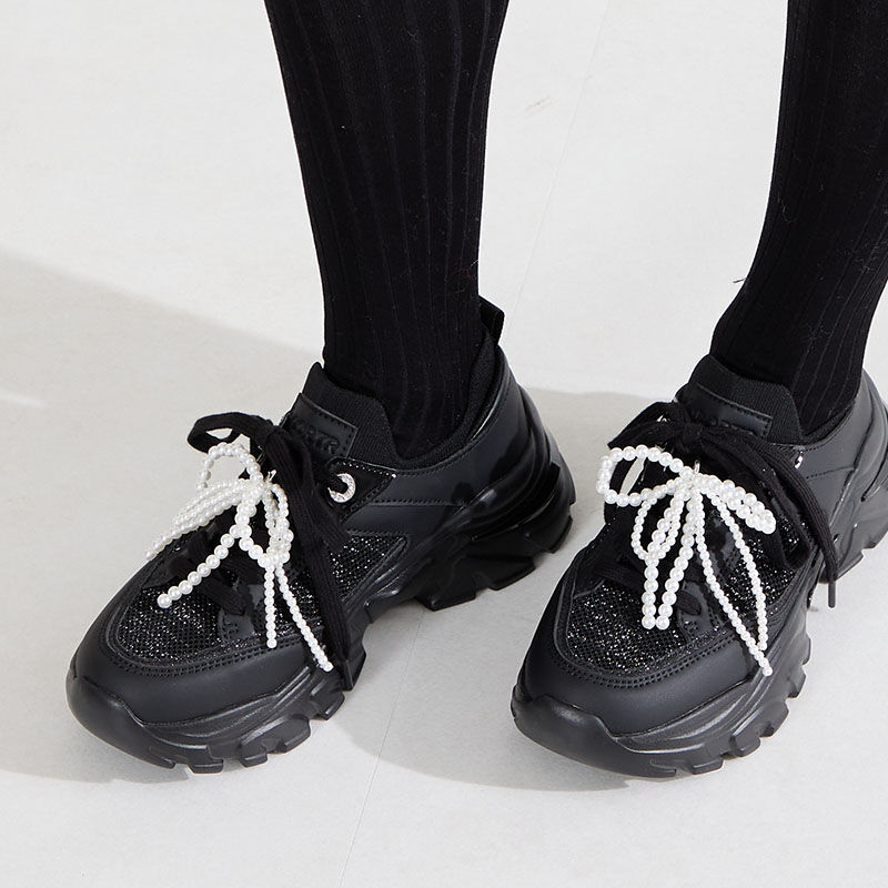 ORiental TRaffic「●2026春夏新作●2wayリボンモチーフニットスニーカー/OT3797」|スニーカー|