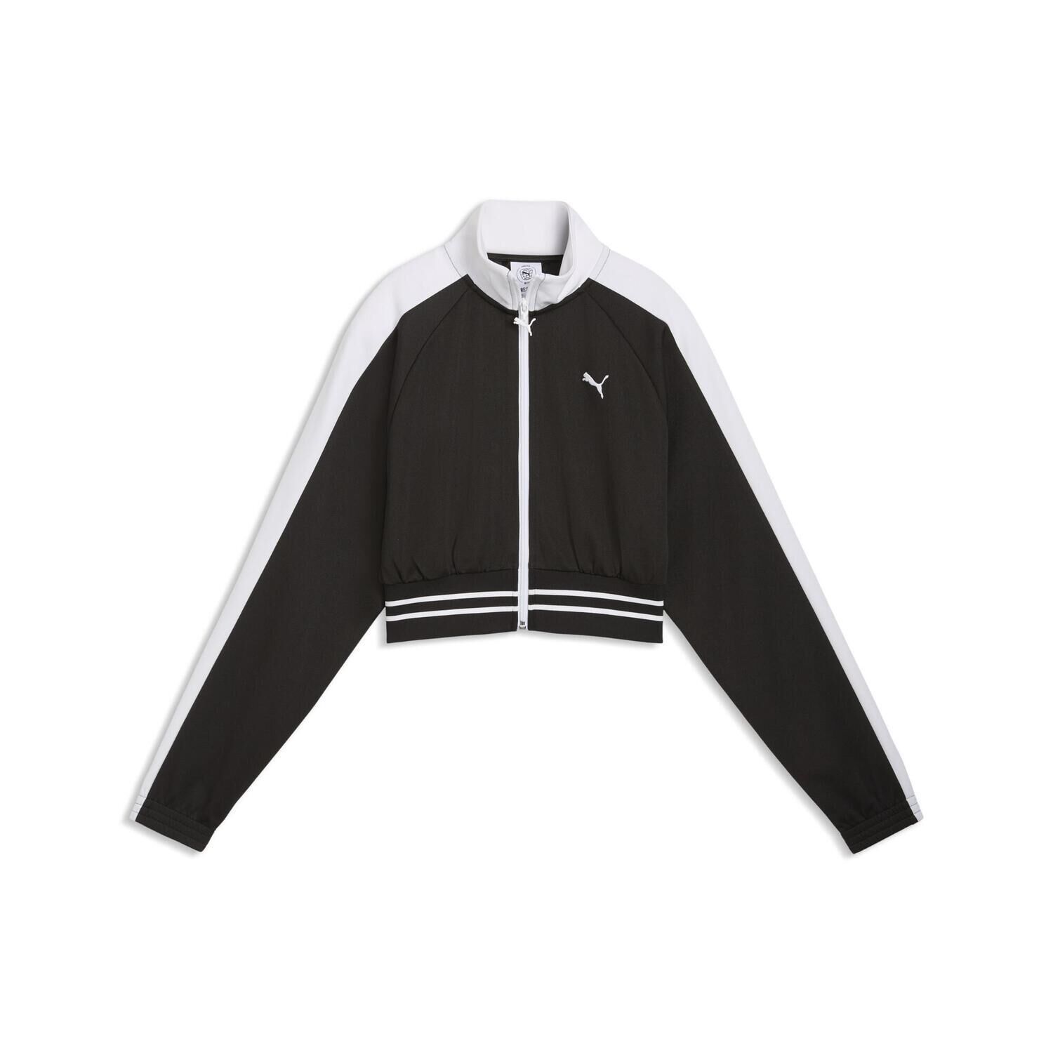 PUMA「【PUMA ｳｪｱ】W T7 PIQUE CROPPED TRACK JKT」|ポロシャツ|ブラック