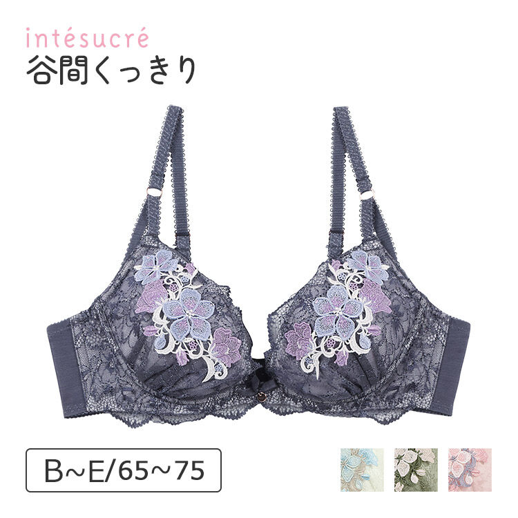 intesucre「アンテシュクレ 毎日フィットブラ Wパッドボリュームタイプ ブラジャー単品 B-E/65-75 IBT341」|インナー|
