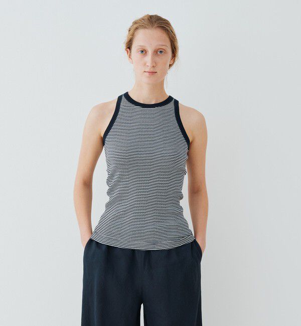 GALERIE VIE「コットンランダムリブ アメリカンスリーブタンクトップ」|タンクトップ|