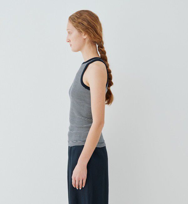 GALERIE VIE「コットンランダムリブ アメリカンスリーブタンクトップ」|タンクトップ|