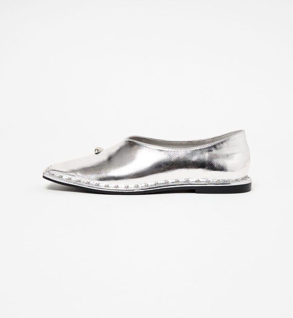 SY UNITED ARROWS「＜SY＞サムリングスクエア フラット15&uarr;」|パンプス|SILVER