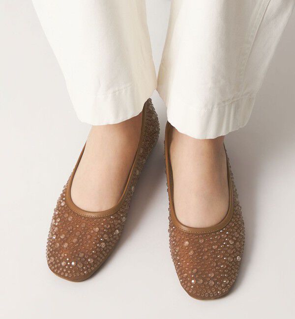 ODETTE E ODILE「クリアビジューチュール フラット10&uarr;」|パンプス|