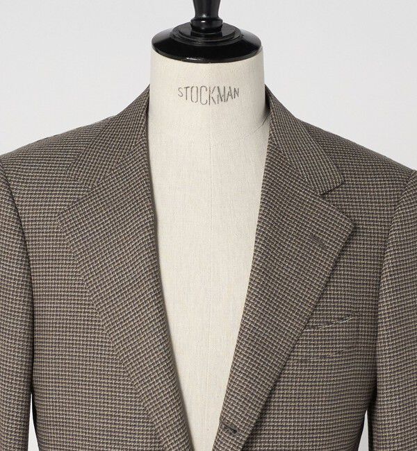 UNITED ARROWS「＜SOVEREIGN＞バスケットチェック ハンドライン シングル 3ボタン テーラードジャケット」|テーラードジャケット|