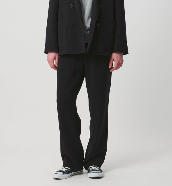 UNITED ARROWS「ポリエステルサブレ モダンストレート イージーパンツ」|スラックス|