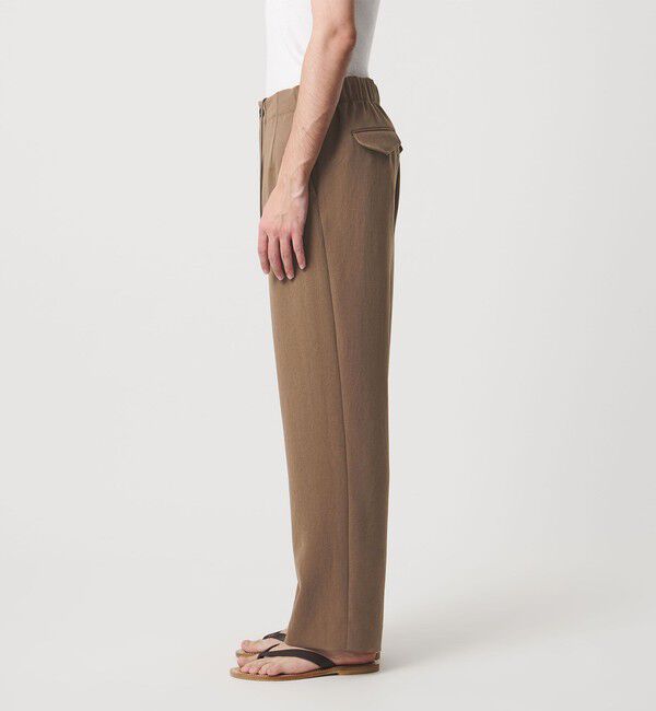 UNITED ARROWS「ポリエステルサブレ モダンストレート イージーパンツ」|スラックス|