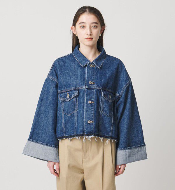 UNITED ARROWS「＜SACRA＞ボリュームスリーブ デニムジャケット」|デニムジャケット|